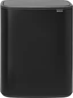 Coolblue Brabantia Bo Touch Bin 2 x 30 Liter Matt Black aanbieding