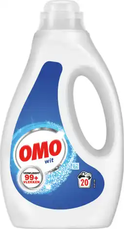 Dekamarkt Omo Vloeibaar wasmiddel wit 20 wasbeurten aanbieding