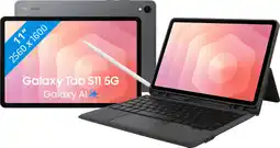 Coolblue Samsung Galaxy Tab S11 11 inch 256GB Wifi Grijs + BlueBuilt Toetsenbord Hoes QWERTY aanbieding