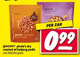 Nettorama pinda's dry roasted of katjang pedis aanbieding