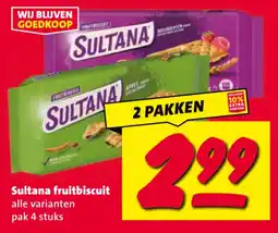 Nettorama Sultana fruitbiscuit aanbieding