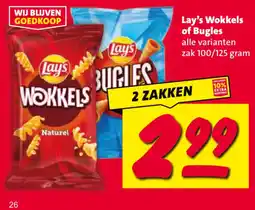 Nettorama Lay's Wokkels of Bugles aanbieding
