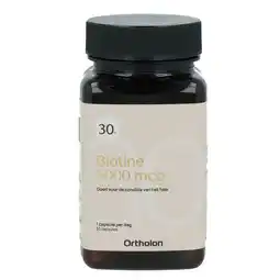 De Online Drogist Ortholon Biotine 5000mcg Capsules aanbieding