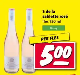 Nettorama S de la sablette rosé aanbieding