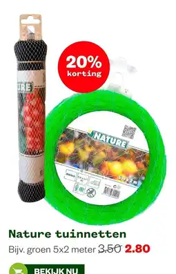 Welkoop Nature tuinnetten aanbieding