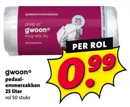 Nettorama gwoon® pedaal-emmerzakken aanbieding