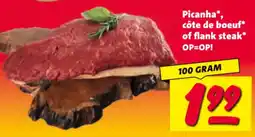 Nettorama Picancha, côte de boeuf of flank steak aanbieding