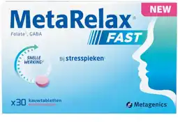 De Online Drogist Metagenics MetaRelax Fast Kauwtabletten 30KTB aanbieding