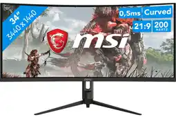 Coolblue MSI MAG 342CQRF E20 Curved aanbieding