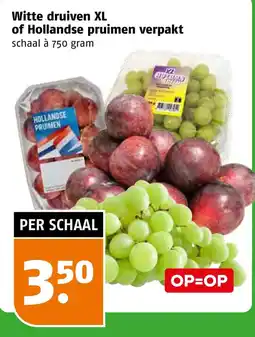 Poiesz Witte druiven XL of Hollandse pruimen aanbieding