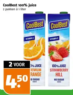Poiesz CoolBest 100% juice aanbieding