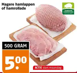 Poiesz Magere hamlappen of hamrollade aanbieding