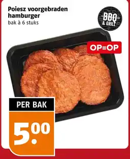 Poiesz Poiesz voorgebraden hamburger aanbieding