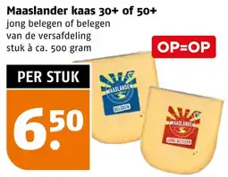 Poiesz Maaslander kaas 30+ of 50+ aanbieding