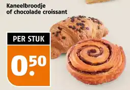 Poiesz Kaneelbroodje of chocolade croissant aanbieding