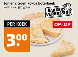 Poiesz Zomer citroen kokos boterkoek aanbieding