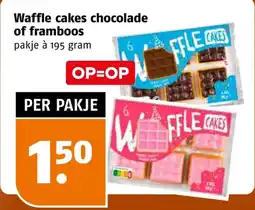 Poiesz Waffle cakes chocolade of framboos aanbieding