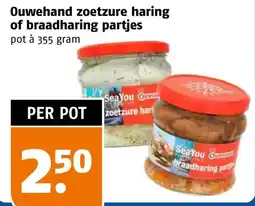 Poiesz Ouwehand zoetzure haring of braadharing partjes aanbieding