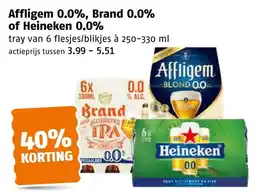 Poiesz Affligem 0.0%, Brand 0.0% of Heineken 0.0% aanbieding
