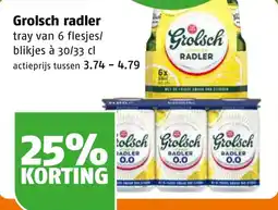 Poiesz Grolsch radler aanbieding
