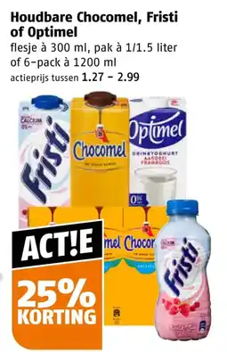 Poiesz Houdbare Chocomel, Fristi of Optimel aanbieding