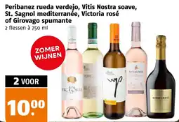Poiesz Peribanez rueda verdejo, vitis nostra soave, st. sagnol méditerranée, victoria rosé of girovago spumante aanbieding