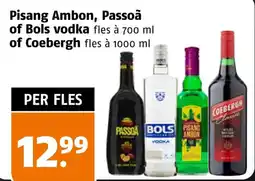 Poiesz Pisang Ambon, Passoã of Bols vodka of Coebergh aanbieding