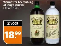 Poiesz Viermaster beerenburg of jonge jenever aanbieding