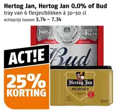 Poiesz Hertog Jan, Hertog Jan 0.0% of Bud aanbieding