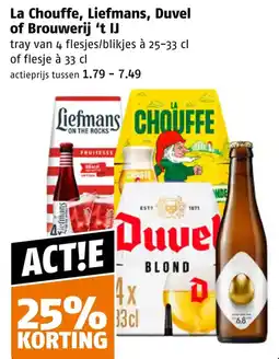 Poiesz La Chouffe, Liefmans, Duvel of Brouwerij 't IJ aanbieding