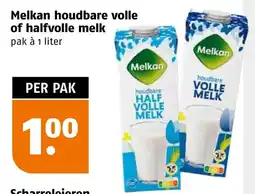 Poiesz Melkan houdbare volle of halfvolle melk aanbieding