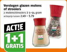 Poiesz Verstegen glazen molens of strooiers aanbieding