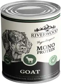 Intratuin Riverwood natvoer hond Mono Protein adult geit 400 g aanbieding