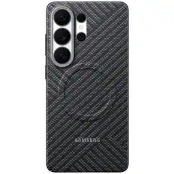 MediaMarkt Samsung Carbon Magnet Telefoonhoesje Voor Samsung Galaxy S26 Ultra Grijs aanbieding