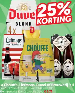 Dekamarkt La Chouffe, Liefmans, Duvel of Brouwerij 't IJ aanbieding