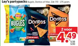 Dekamarkt Lay's partypacks aanbieding