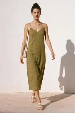 Wehkamp VERO MODA midi jurk olijfgroen aanbieding