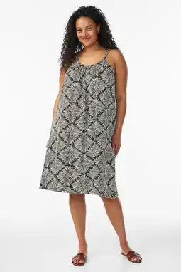 Wehkamp Zizzi zomerjurk Plus Size met print - zwart aanbieding