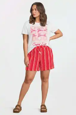 Wehkamp ONLY CARMAKOMA regularwaist rood aanbieding