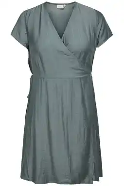 Wehkamp ONLY CARMAKOMA wikkeljurk Plus Size - groen aanbieding