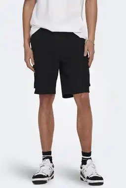 Wehkamp ONLY & SONS ONSCAM regularcargo short zwart aanbieding