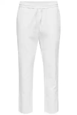 Wehkamp ONLY & SONS ONSLINUS tapered casual broek met linnen wit aanbieding