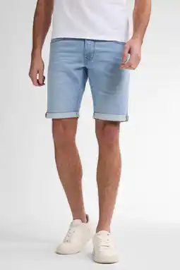 Wehkamp Petrol Industries denim slim short bleached aanbieding
