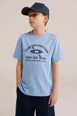 Wehkamp WE Fashion T-shirt lichtblauw aanbieding