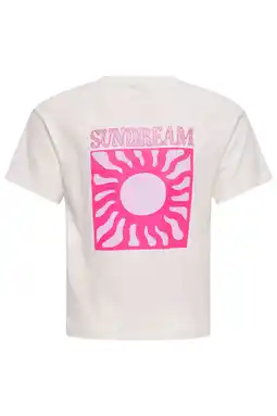 Wehkamp KIDS ONLY GIRL T-shirt met backprint wit aanbieding