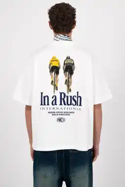 Wehkamp Prohibited oversized T-shirt met backprint wit aanbieding