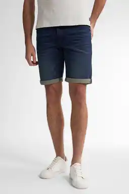 Wehkamp Petrol Industries denim slim short blue black aanbieding