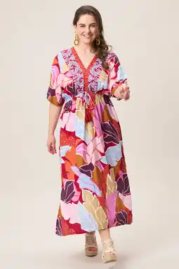 Wehkamp Miss Etam Plus midi jurk multi aanbieding