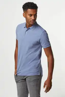 Wehkamp Profuomo regular polo blauw aanbieding