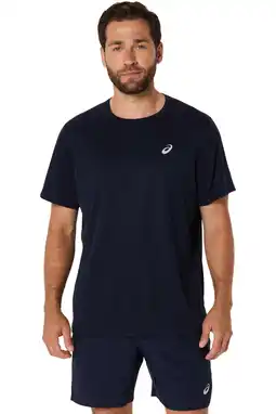 Wehkamp ASICS hardloopshirt Core donkerblauw aanbieding